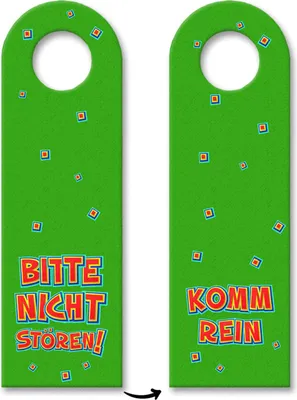 Produktbild von 3x Bitte nicht stören Türhänger Türanhänger Türschild Schild an der Türklinke