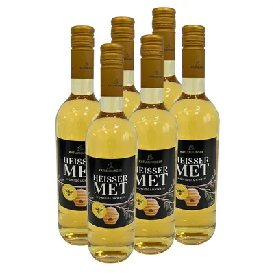 Produktbild von 6x Heisser Met - Honig Glühwein 0,75l Flasche im Karton