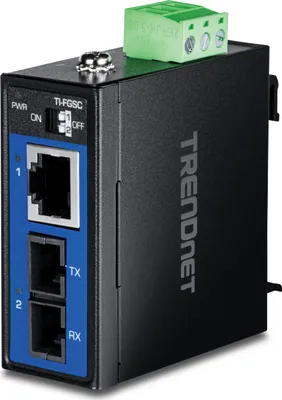 Produktbild von TRENDnet TI-FGSC Industrial Medienkonverter 1000BASE-LX Multi-Mode SC 1km