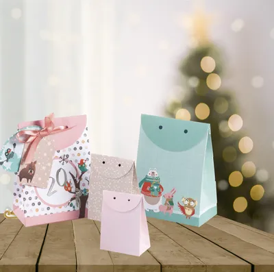 Image de Kit pour faire son propre calendrier de l'avent - Boîte cadeau pastel