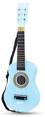Produktbild von New Classic Toys - 10342 - Musikinstrument - Spielzeug Holzgitarre - Blau