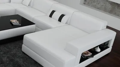 Zdjęcie produktu dla Canapé Biały 295 x 345 x 180 cm