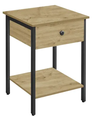 Zdjęcie produktu dla Szafka nocna industrialna Artisan z szufladą i półką