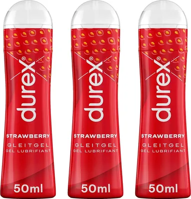 Produktbild von Durex Play Sweet Strawberry Gleit- & Erlebnisgel 3 x 50ml