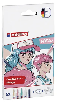 Imagen del producto de Set creativo edding Manga, de 5 piezas, surtido