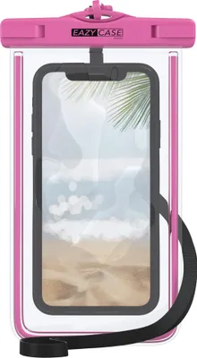 Produktbild von EAZY CASE - wasserdichte Unterwasserhülle, Handyhülle Universal Unterwassertasche, Handy Tasche wasserfest, für alle Smartphones bis 6,7" mit Umhängeband in Rosa