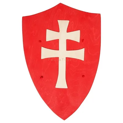 Image de Faune Bouclier en bois double croix