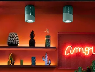 Zdjęcie produktu dla Lampa sufitowa Ferroluce Pi Ø 8,5 cm