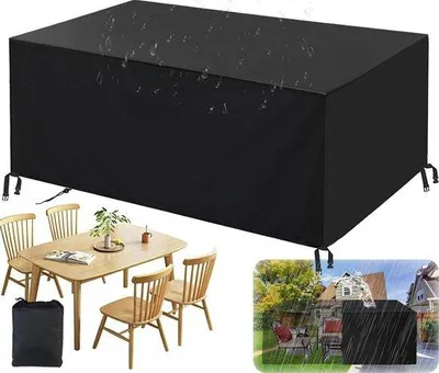 Produktbild von Terrasbeschermhoes 420D Oxford - Wasserfest - Universal - Schwarz