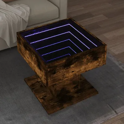 Produktbild von Möbel LED-Couchtisch Räuchereiche 50x50x45 cm Holzwerkstoff - Couchtische 847529