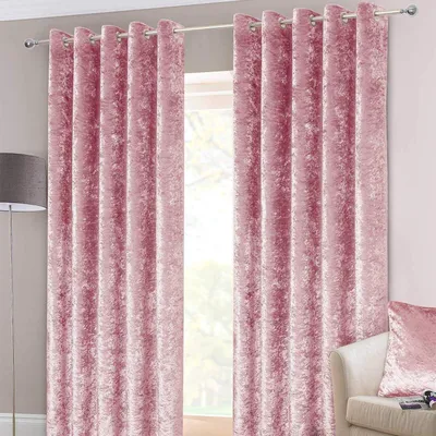 Obrázok produktu pre Dámske závesy zo zamatovej látky, dvojica, rozmer 66 x 54 cm (168 x 137 cm), s výraznou textúrou, moderný neutrálny dizajn, s očkami