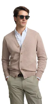 Zdjęcie produktu dla Sweter SILBON z guzikami, kolor beżowy, rozmiary S-3XL
