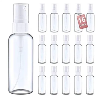 Produktbild von Famanu Sprühflasche - Nachfüllbare Sprühflaschen für Reinigung, Parfums, ätherische Öle – Reisegröße, 16 Flaschen, 60 ml