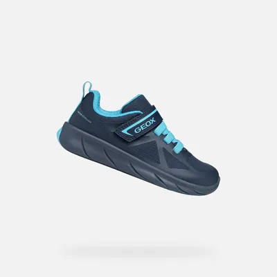 Produktbild von Geox Dunkelblaue Foot-Run-Sneaker für Jungen 31