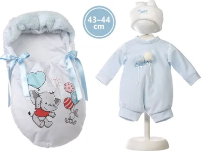Zdjęcie produktu dla Llorens M844-51 strój dla lalki NEW BORN rozmiar 43-44 cm