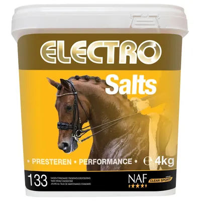 Produktbild von NAF Electro Salts Elektrolyt-Pulver für Pferde 4 Kg – gleicht Körpersalze aus, unterstützt Muskelregeneration