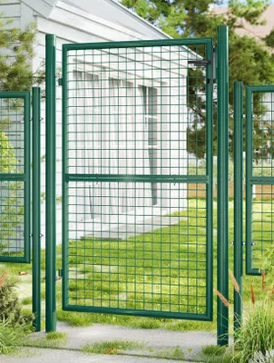 Produktbild von SONGMICS Gartentor, Gartentür, verzinkter Stahl, abschließbar, 106 x 150 cm, grün