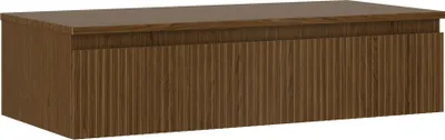 Immagine prodotto di Mexen Rivel mobiletto da bagno sotto-lavabo 100 cm con piano, 1 cassetto, scanalato, noce - 91A20-10023-1-BFC86
