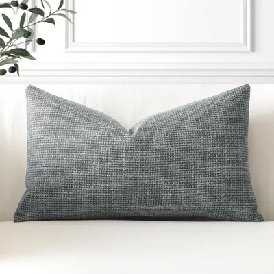 Produktbild von Kissenbezug 30x50cm Dunkelgrau Leinen-Optik 1 Stück