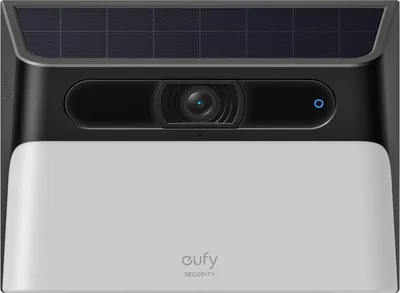 Immagine prodotto di Eufy S120 lampada solare da parete per esterni, con telecamera di videosorveglianza, risoluzione wireless 2K, AI, con riflettore da 300 lm, rilevatore di movimento, IP65, nero