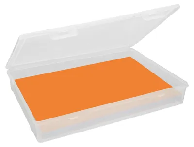 Productafbeelding van Opbergbox met deksel, rechthoekig, in A4-formaat, stapelbaar, geschikt voor documenten, dossiers, fotoalbums, kranten en basisbenodigdheden.