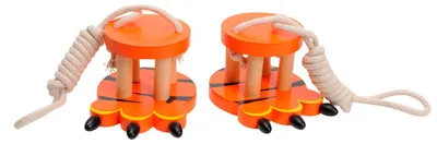 Produktbild von Stabile Laufklötze aus Holz für Kinder zur Motorikförderung mit Tiger-Design