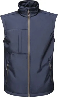 Image de Régate - T-shirt "Octagon II" pour hommes, modèle FK2631 (XXL), couleur bleu marine/gris moyen, idéal pour l'impression