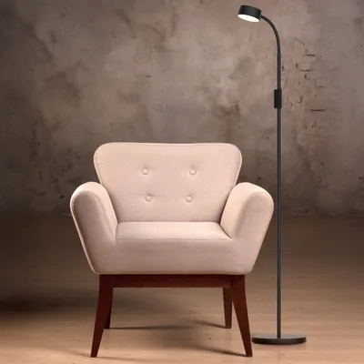 Zdjęcie produktu dla Lampa stojąca podłogowa nowoczesna czarna reflektorek LED 3W zmienna barwa do salonu sypialni BRUNO Polux