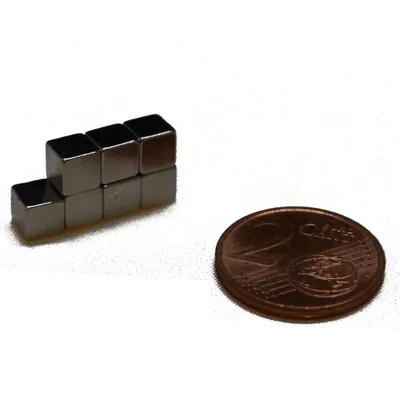 Produktbild von Neodym Magnet 5 x 5 x 5 mm Quader Case - 500 Stück