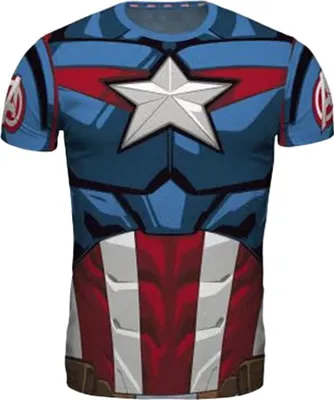 Obrázek produktu pro Tričko Captain America pro muže CD177 (M) (modrá/bílá/červená)