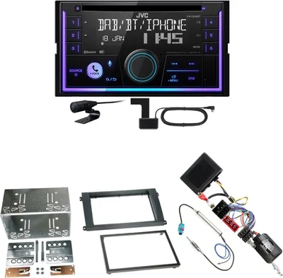 Produktbild von JVC KW-DB95BT Bluetooth Digitalradio Einbauset für Porsche Cayenne bis 2006