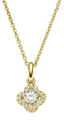 Produktbild von Viventy Halskette mit Anhänger Damen Zirkonia Gelbgold Silber 787752