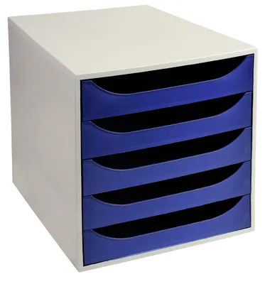 Zdjęcie produktu dla ECOBOX+ 5 szuflad, otwarta wersja, kolor ECO Nachtblau
