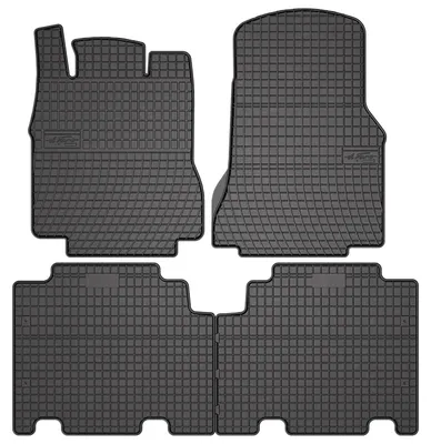 Produktbild von Gummi-Fußmatten für Mercedes A V168 2001-2005 (Schrägheck) – 4-tlg, Schwarz, passgenau – Wielganizator SolidPRO