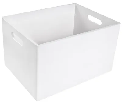 Productafbeelding van Creative Deco XXL Grote Platte Houten Krat-Doos Kist Wit, 39 x 29 x 23 cm