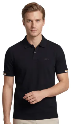 Produktbild von Boss Parlay Polo Schwarz Piqué