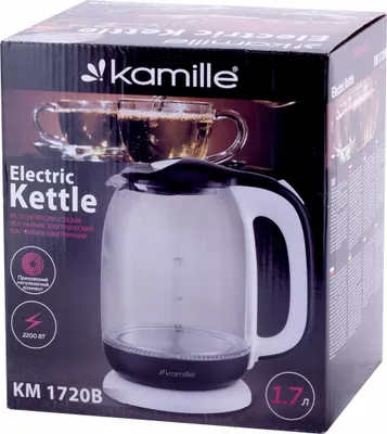 Produktbild von Glas-Wasserkessel Elektrisch Led 1,7 L Kamille