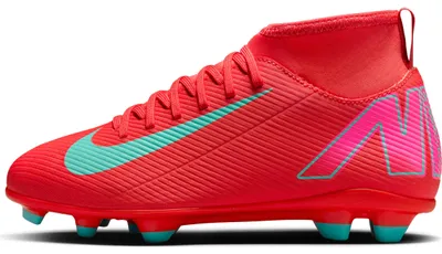 Produktbild von Nike Jr. Mercurial Superfly 10 Club - MG Kinder Fußballschuh - Ember Glow/Aurora Green Ember Glow/Aurora Green 38