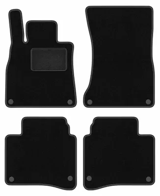 Productafbeelding van Velours automatten voor Mercedes S-Klasse W222 vanaf 2013 (sedan) – 4-delig, zwart, op maat – Wielganizator LUX