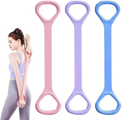 Obrázek produktu pro Sada Unyqoos® se 3 silikonovými expandéry, elastické, 3 úrovně odporu, ergonomický design ve tvaru "8", hmotnost 80 g – cvičení pro celé tělo