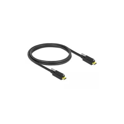 Produktbild von DeLOCK 83719, 1 m, USB C, USB C, USB 3.2 Gen 2 (3.1 Gen 2), Männlich/Männlich, Schwarz