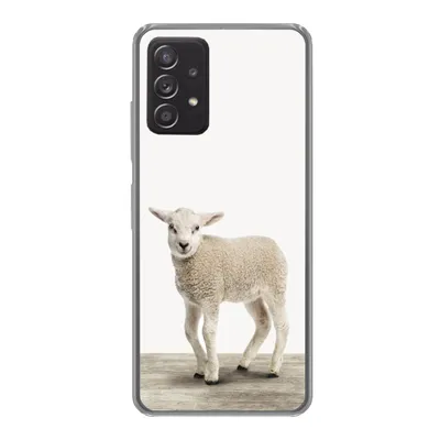 Produktbild von MuchoWow® Handyhülle Schutzhülle Hülle für Samsung galaxy a73 Lamm - Schaf - Tiere - Kinder - Mädchen - Jungen Silikon Softcase Handy Hülle - Handyhülle