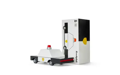 Produktbild von Candylab Holz-Polizeiauto - Design Spielzeugauto für Kinder
