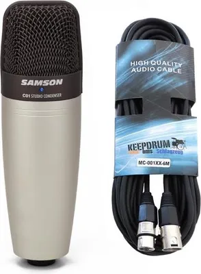 Zdjęcie produktu dla Kondensatorowy mikrofon Samson C-01 z kablem XLR