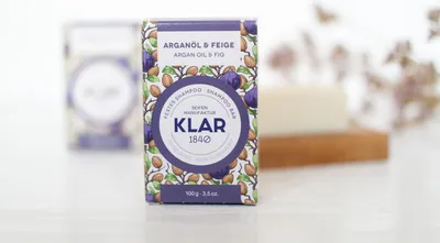 Immagine prodotto di Klar Seifen fester Conditioner Arganöl & Feige 100g (für trockenes Haar)