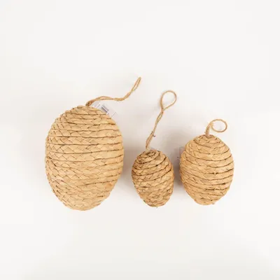 Produktbild von Dekohänger Ostereier 3er Set natur von Boltze