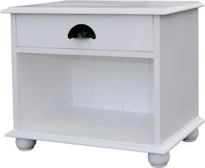 Produktbild von Casa Padrino Landhaus Stil Nacht Schrank Kommode mit 1 Schublade - Jugendstil Shabby Chic Möbel - Massivholz Nachtschränkchen