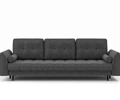 Produktbild von Sofa mit Schlaffunktion und Bettkaste Couch Dunkelgrau CANDY NEVE97
