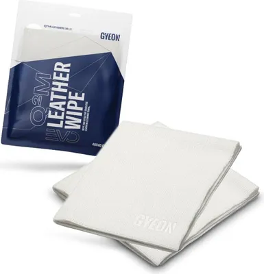 Immagine prodotto di Gyeon Q2M LeatherWipe EVO Confezione da 2 panni in microfibra per pelle