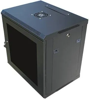 Obrázek produktu pro DATACOM 19" rozvaděč nástěnný 12U/450mm černý, skleněné dveře